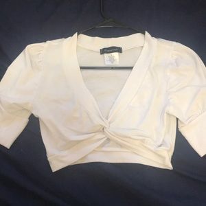 White crop top